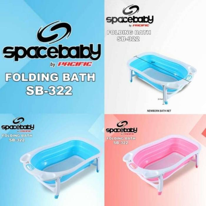 Bak Mandi Lipat Bayi Space Baby SB 322 Sb-322 (SK) - Biru