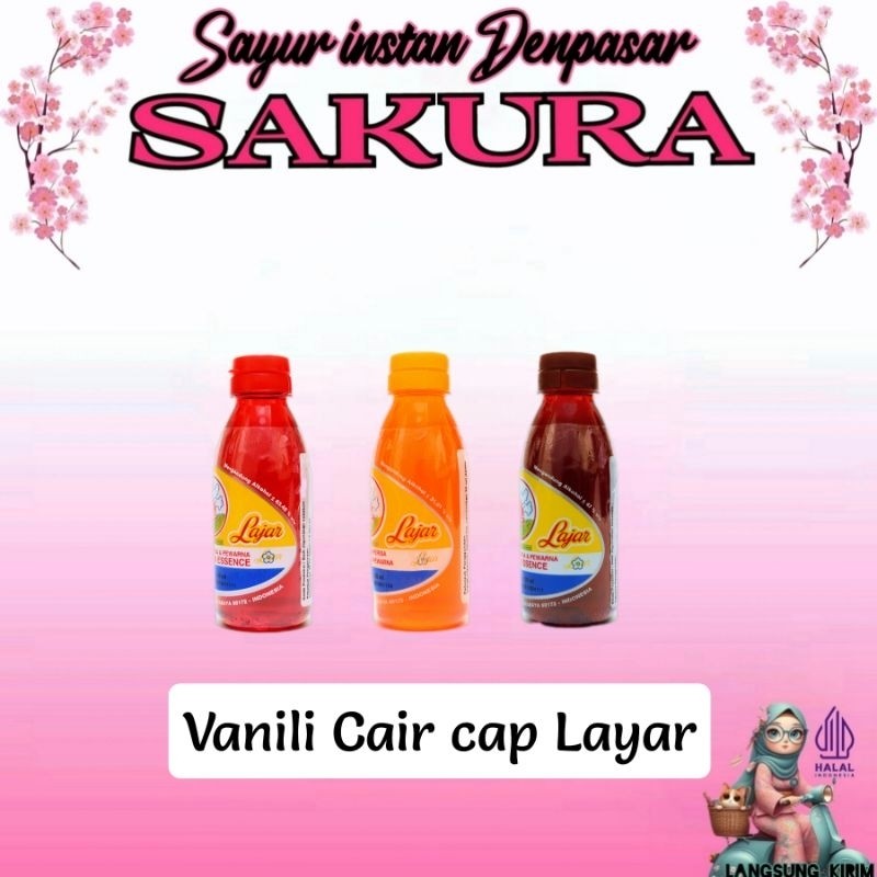 Vanili cair cap kapal layar 50 ml _ Sakura