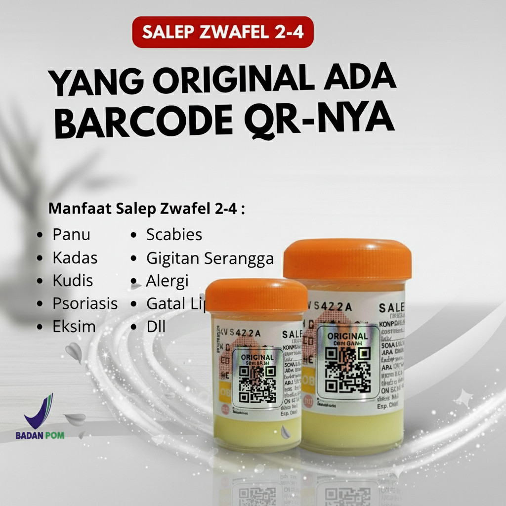 Obat Gatal Scabies Anak & Dewasa Salep Zwafel 2-4 Original - Salep Jamur Alergi Kulit Ampuh BPOM