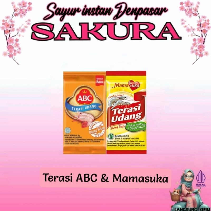 Terasi udang Abc / terasi udang Mamasuka sachet / terasi abc / terasi mamasuka