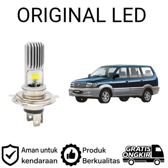 AM 2pcs Lampu Utama LED H4 COB Mobil Toyota kijang kapsul LGX LSX KRISTA 1997 2004