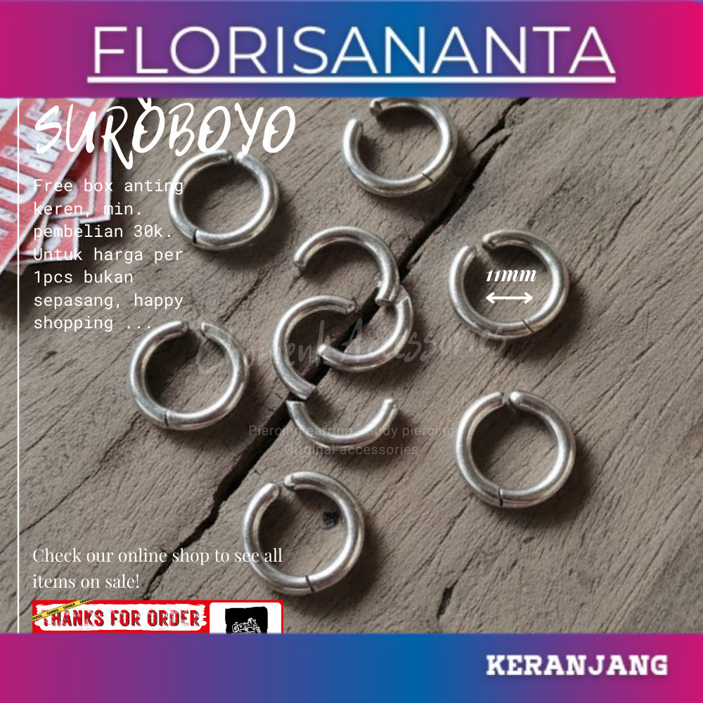 terlaris baru FLASH SALE HARI INI Anting Jepit (Non-Tindik) Fake Piercing Anting Jepit Pria Anting J