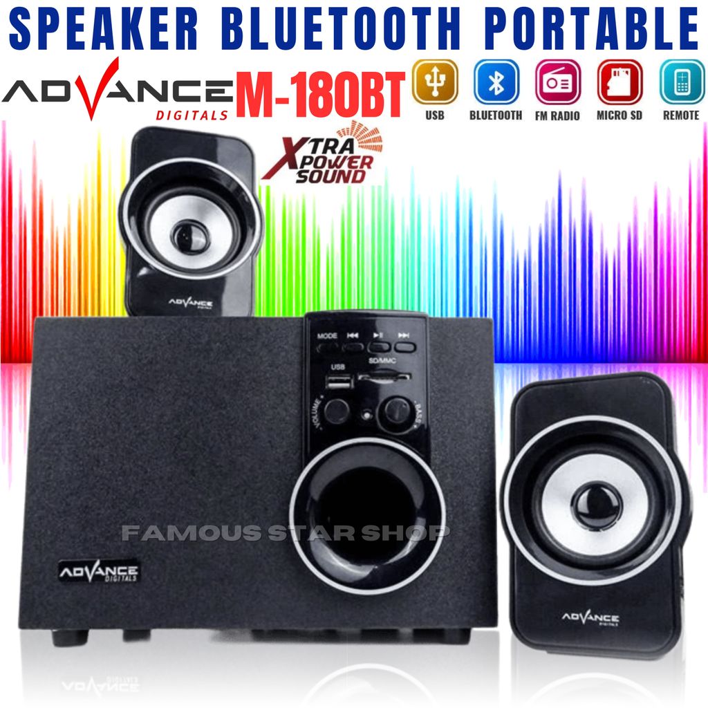 Speaker Aktif Advance M180BT Bluetooth / ADVANCE M-180BT CLEON / Speaker Aktif / Active Speaker / Su