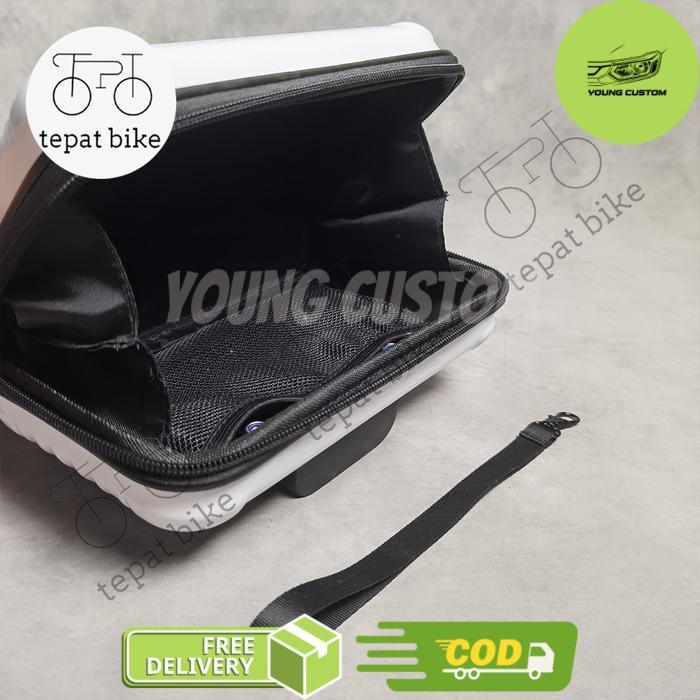 Tas Koper Front Block Sepeda Lipat Brompton 3 Sixty Dahon Tas Sepeda Lipat - Putih -young