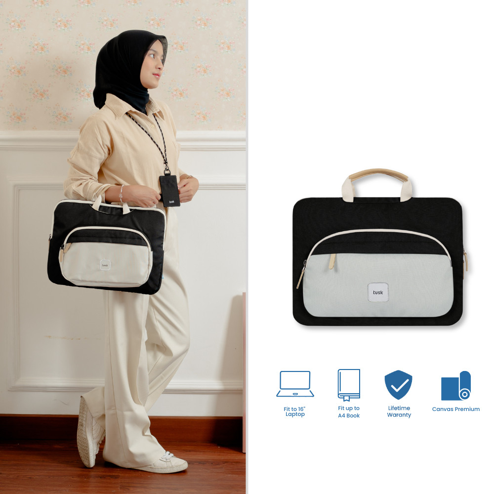 Delibra Original X Tusk Tas Laptop Tas Selempang dan Jinjing Soft Case Laptop Kimmy 14