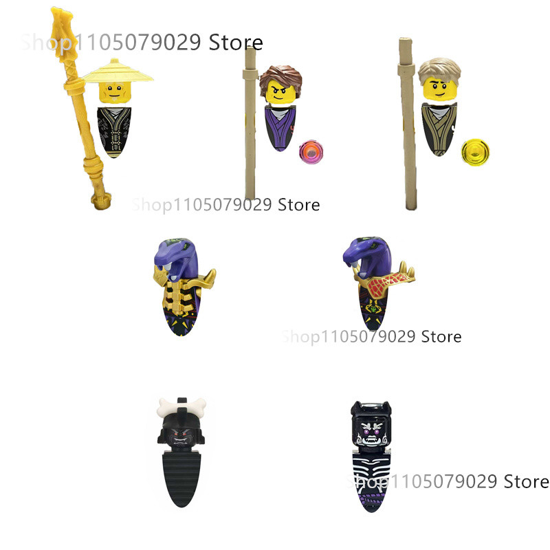 Anime Cartoon TV Ninja Forbidden Five Toy Dragons Rising Nokt Rox Zarkt Drix Master Wu Bricks Builng