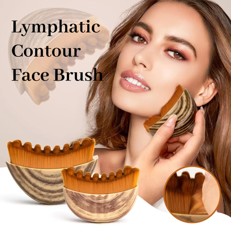 Lymphatic Contour Face Brush Facial Sculpting Lymphatic Drainage Tool Lymphatic Drainage Massager Fi