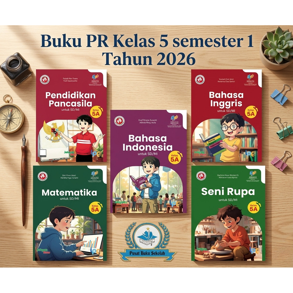 Buku PR SD Kelas 5 Semester 1&2 Penerbit Intan pariwara