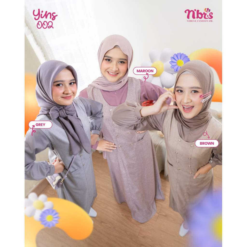 [SUPER PROMO] NIBRAS YINS 002 GAMIS REMAJA TANGGUNG TERBARU 2026