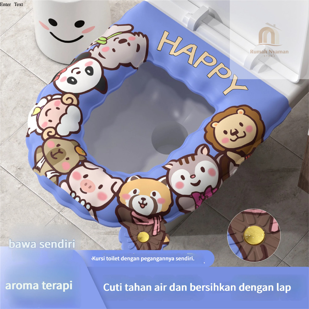 Alas Closet Duduk /Cover Pelindung Dudukan Toilet  WaterProof  EVA / Alas Duduk Toilet Duduk Alas To