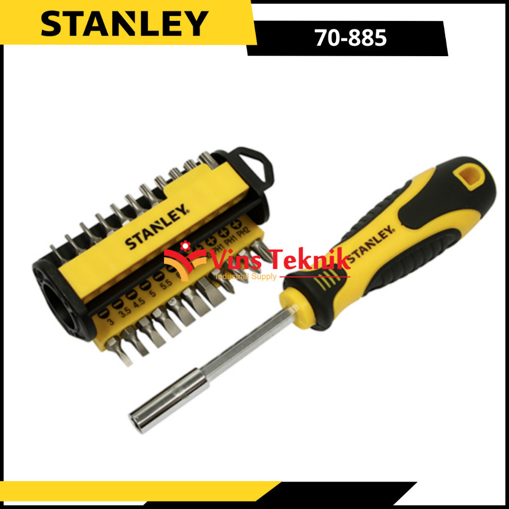 STANLEY 70-885 Tools Obeng Multibit Screwdriver Set 35Pcs