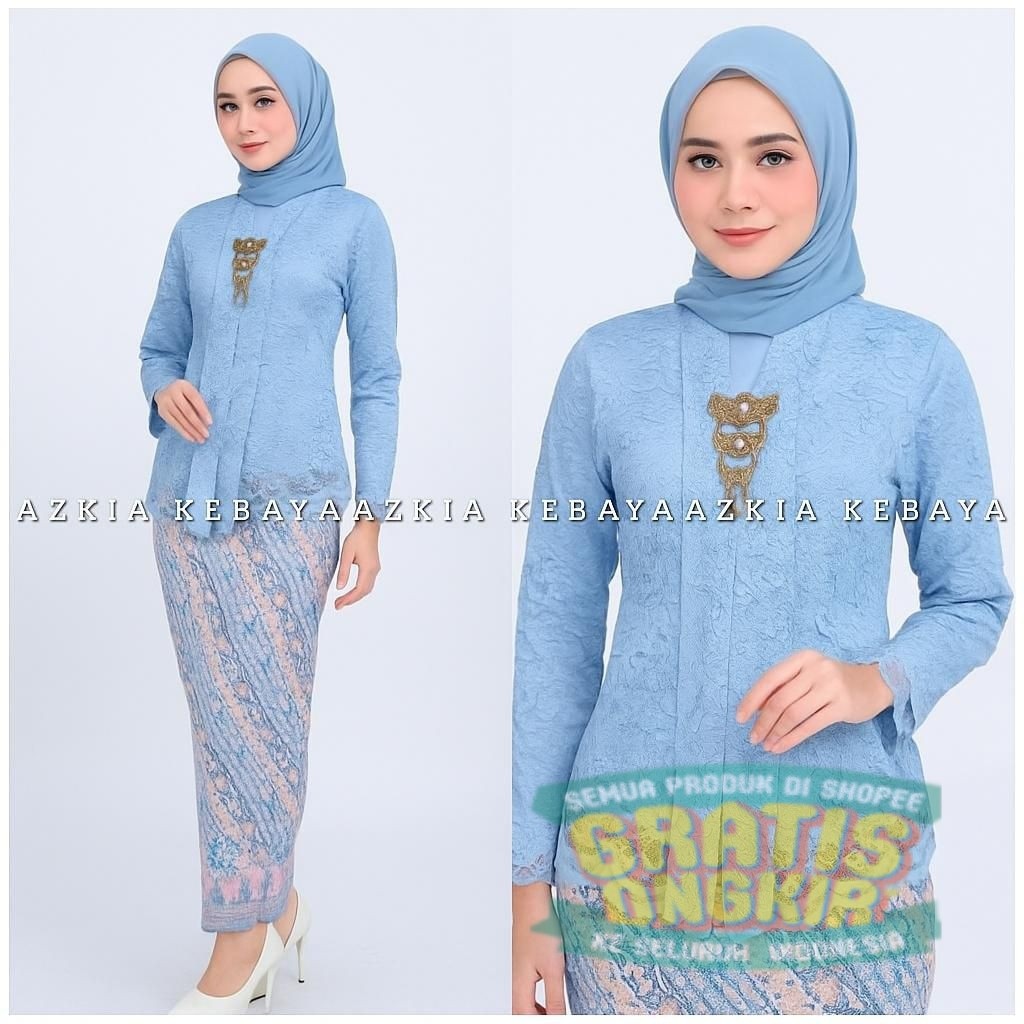 Kebaya Kartini Modern - Set Kebaya Wisuda - Kebaya Modern - Kebaya Brokat - Kebaya Remaja Modern - K