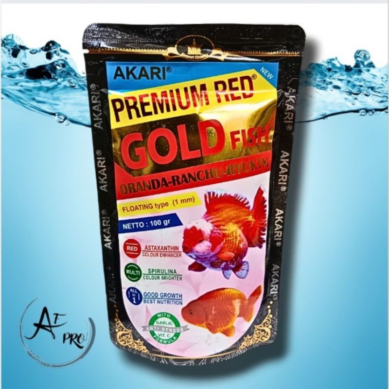Makanan Ikan Goldfish Oranda Rancu AKARI PREMIUM RED GOLDFISH 100GR
