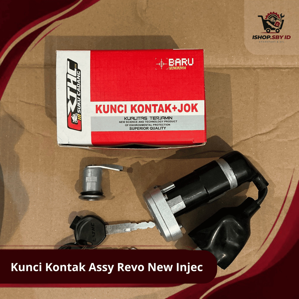 Kunci Kontak Assy Revo New Injec RTHC/ Kunci Set Lengkap Motor Honda Revo