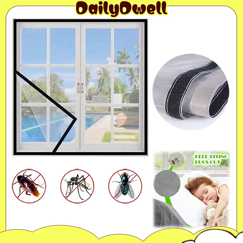 Tirai Jendela / Anti Nyamuk / Kasa Nyamuk / Velcro / Magnetic / Mudah Dipasang