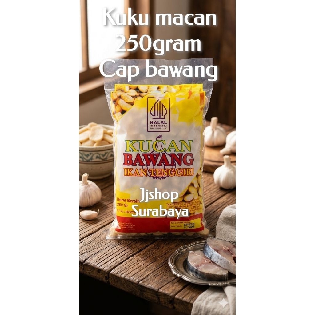 Kuku Macan Tengiri Bawang 250g Renyah Best Seller