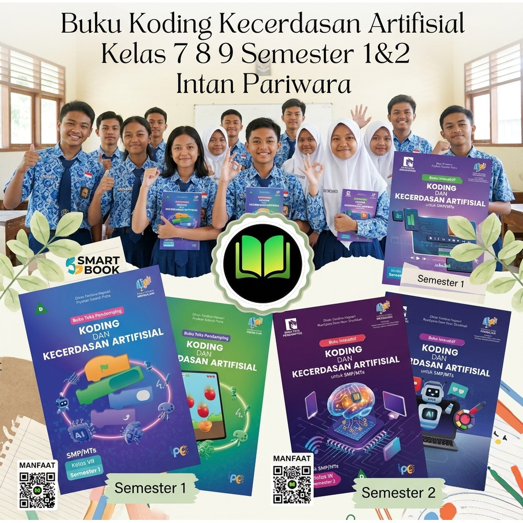 Buku Koding smp kelas 7 8 9 Intan Pariwara edisi baru