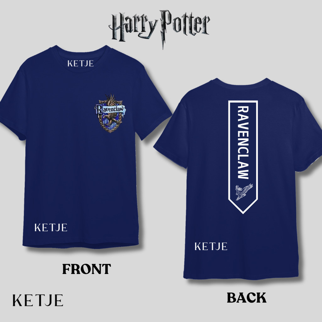 Baju Kaos Bendera Flag Asrama Harry Poter / Kaos Distro Asrama Hary Potter Harpot Hogwarts Gryffindo