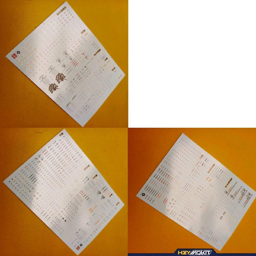 NON BANDAI MG 1/100 HINU V HI NU TIGER PART WSD WATER SLIDE DECAL 1 2 3 MODELKIT