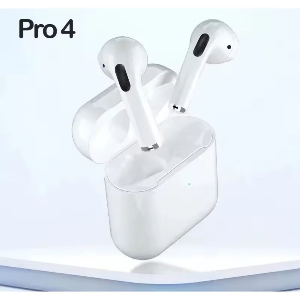 Pro 4 TWS Bluetooth Wireless Earphone Stereo HiFi Headset Bass Smart Touch Long Battery
