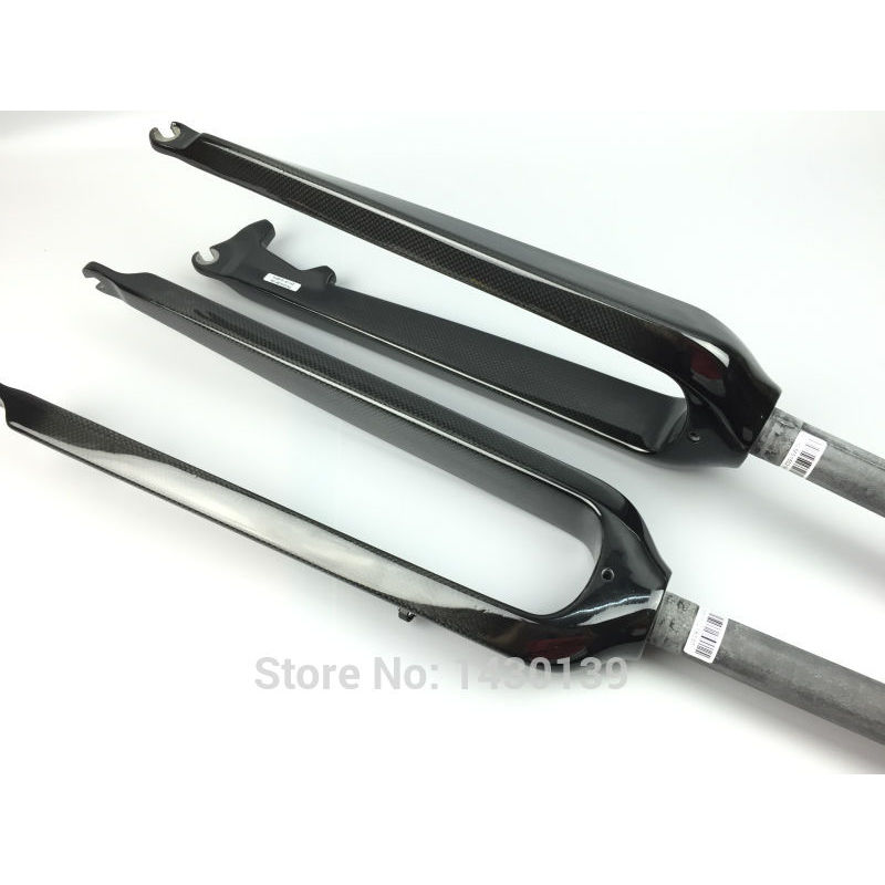 New 26/29" inch Mountain bike 3K full carbon fibre bicycle front forks disc brake hard fork glossy m