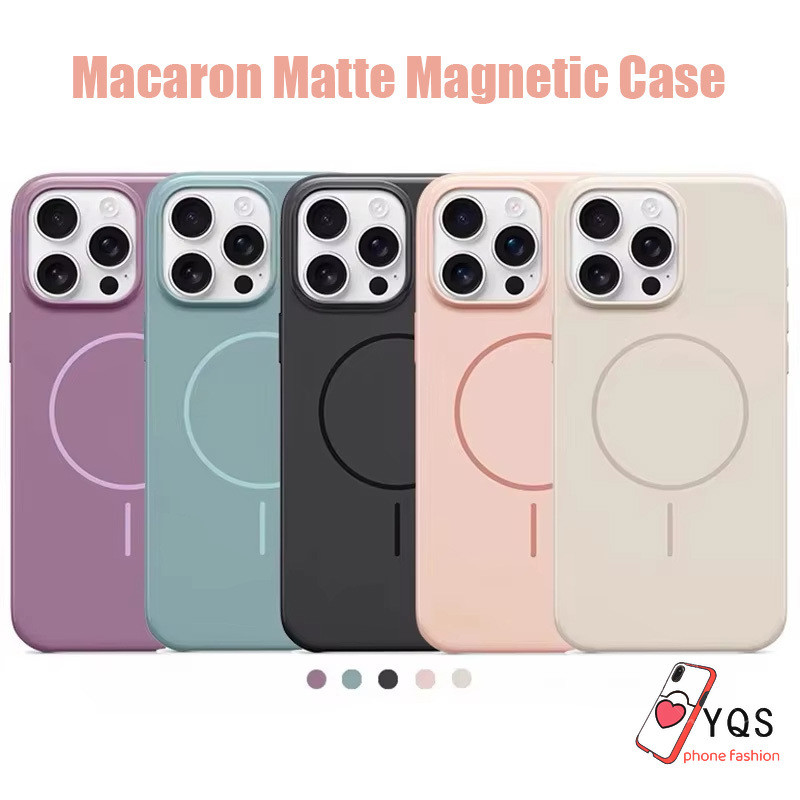 Matte Magnetic Case for IPhone 13 11 16 15 14 12 Pro Max 16 15 Pro 13 Macaron Solid Color Liquid Sil