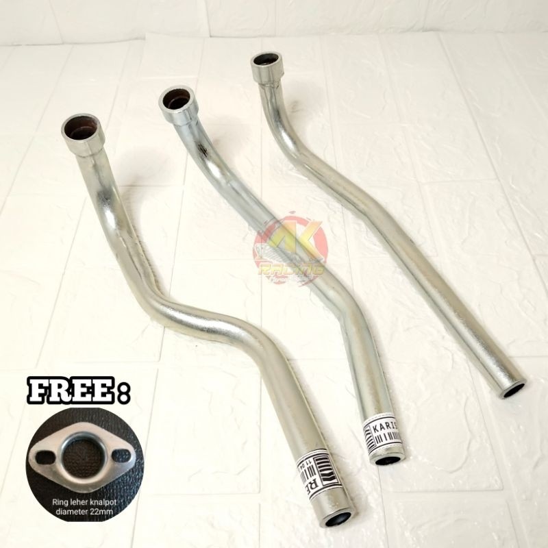 Leher Knalpot Standar Tebal Leheran Knalpot ORI Pipa Knalpot Motor Supra Jupiter Revo Blade Karisma 