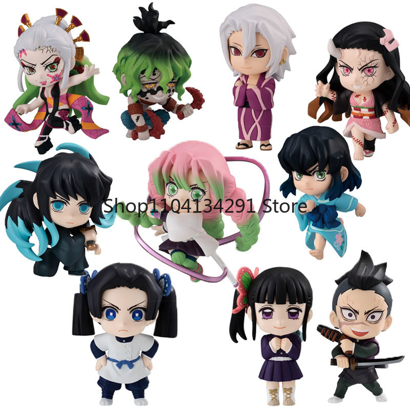 Bandai Genuine Shokugan ADVERGE MOTION 6 Demon Slayer Hashibira Inosuke Cute Anime Action Figures To