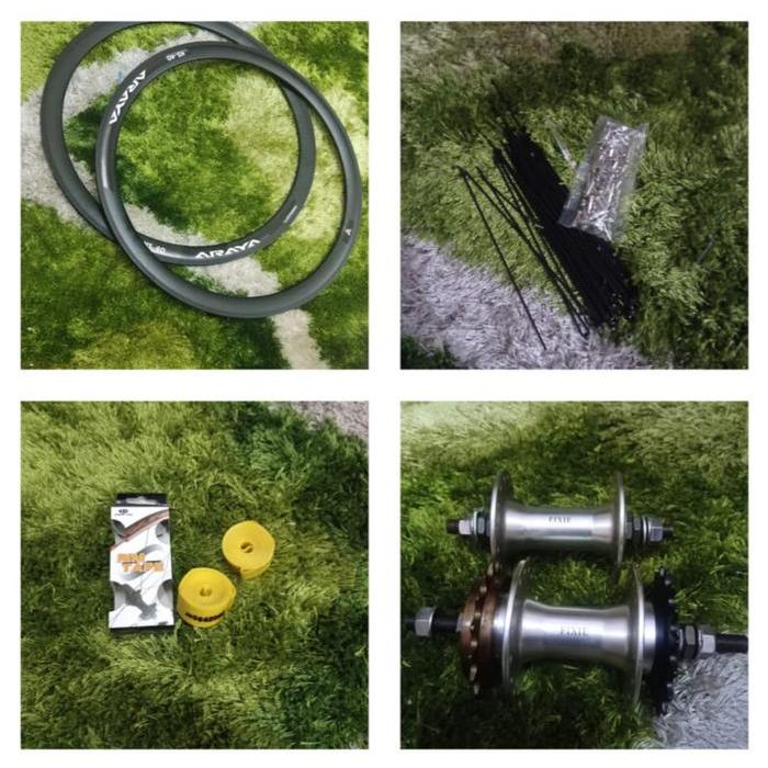 WHEELSET SEPEDA FIXIE 700C - RUJI BESI