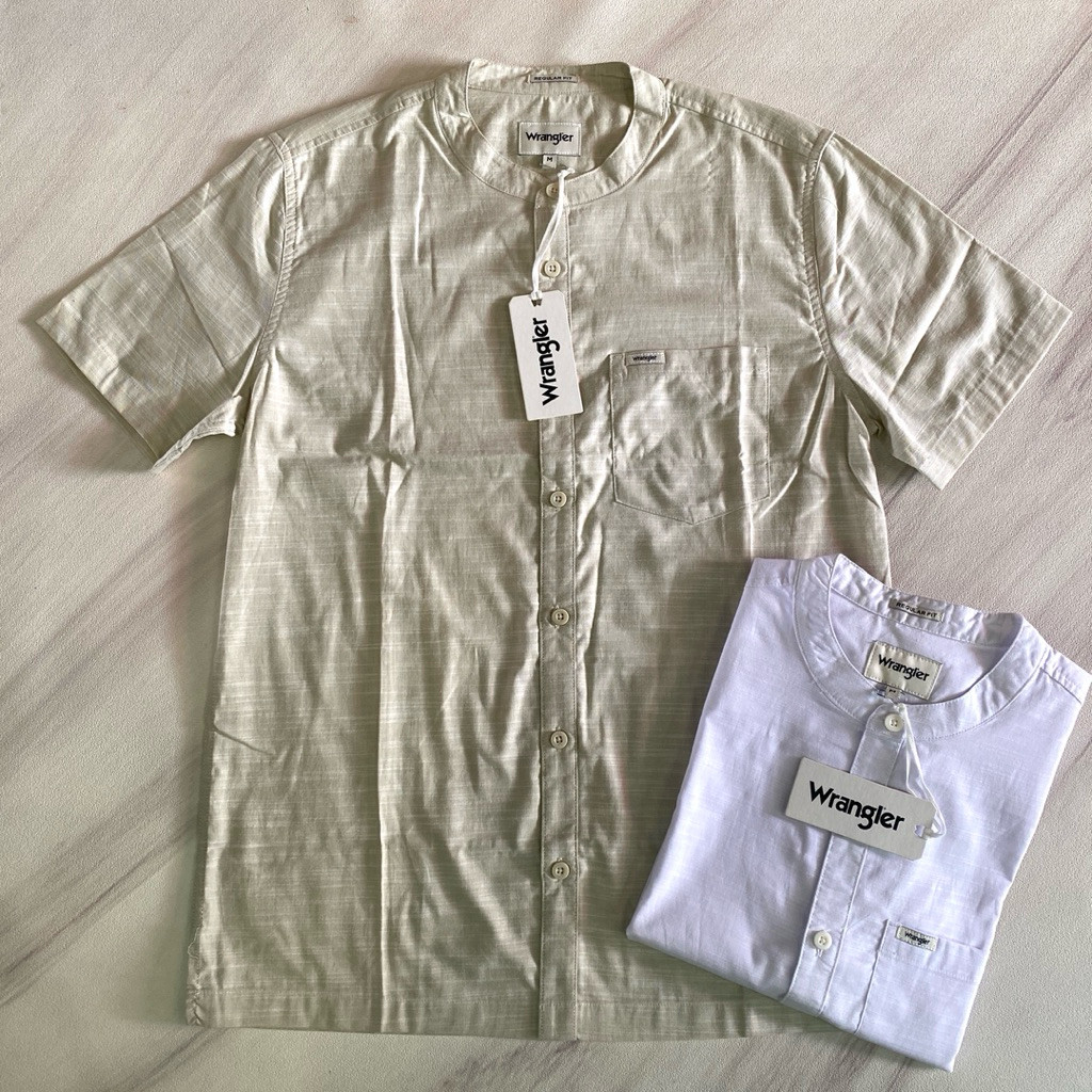 Kemeja Koko Wrangler Lengan Pendek Termurah EDGAR CREAM