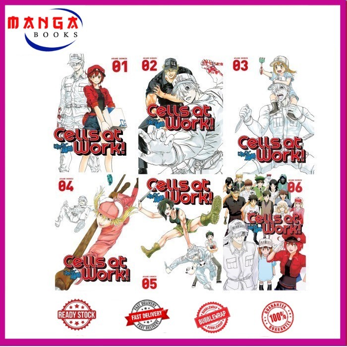 Komik Cells at Work (6 book series)
