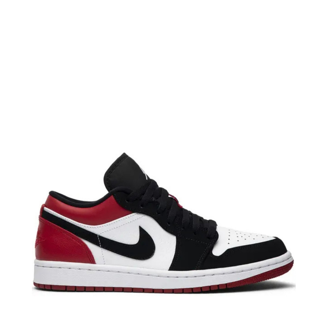 Nike Air Jordan 1 Low  Black Toe Wite Red
