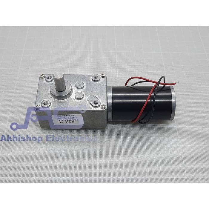 Permanent Magnet Worm Gear Motor DC 4058GW31ZY 12V 260RPM