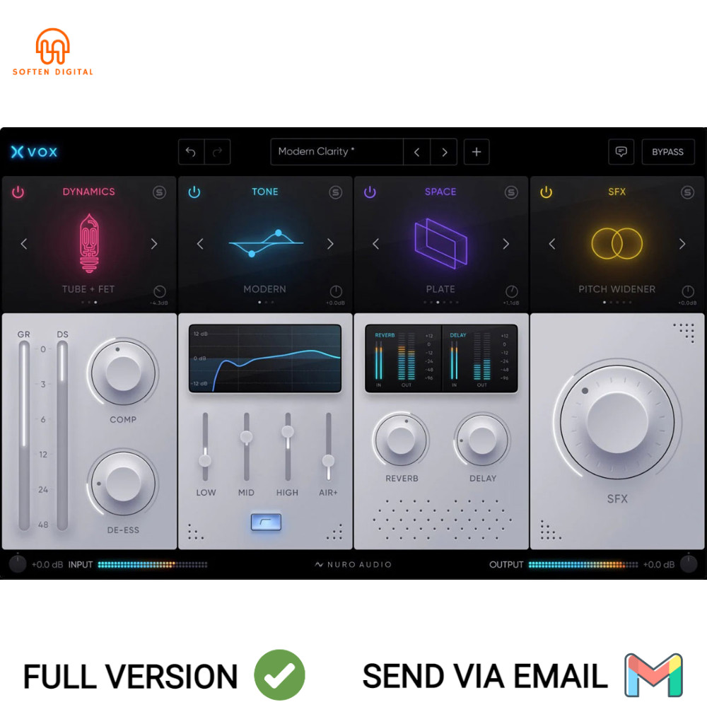 Nuro Audio Xvox VST Plugin most advanced vocal strip plugin ever built for mixing