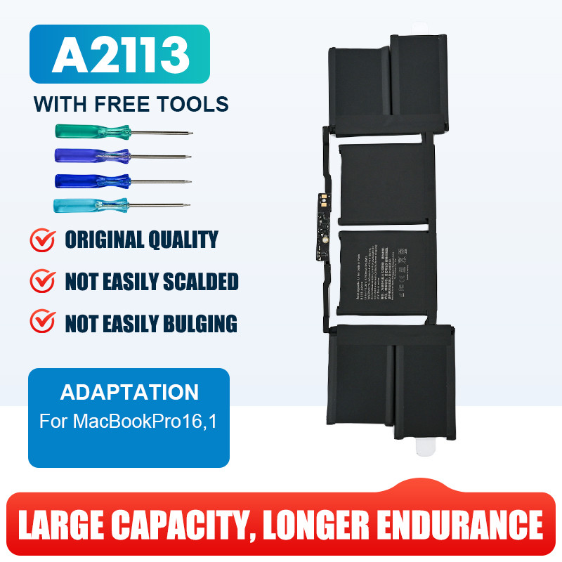A2113  Notebook Battery for Apple Macbook Pro 16 In EMC3347 2019 Version A2141 Laptop Batteries With
