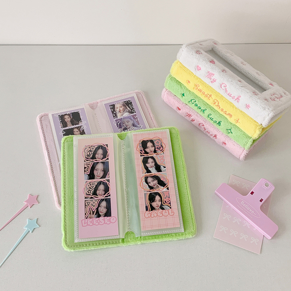 Photo Album Large Capacity Photo Booth Frame Card Storage Album Compact 2x6 Inch Photo Strips Album 