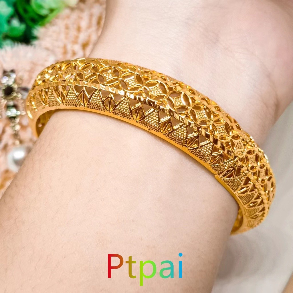 Gelang Kroncong Gelang tangan wanita buka an gelang lapis emas asli dubai gelang bangle