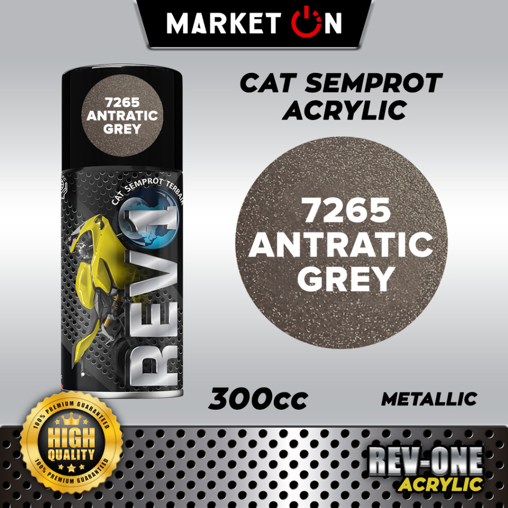Cat Semprot Acrylic Metallic Revo Antratic Grey 7265 – PILOK PILOX AKRILIK METALIK