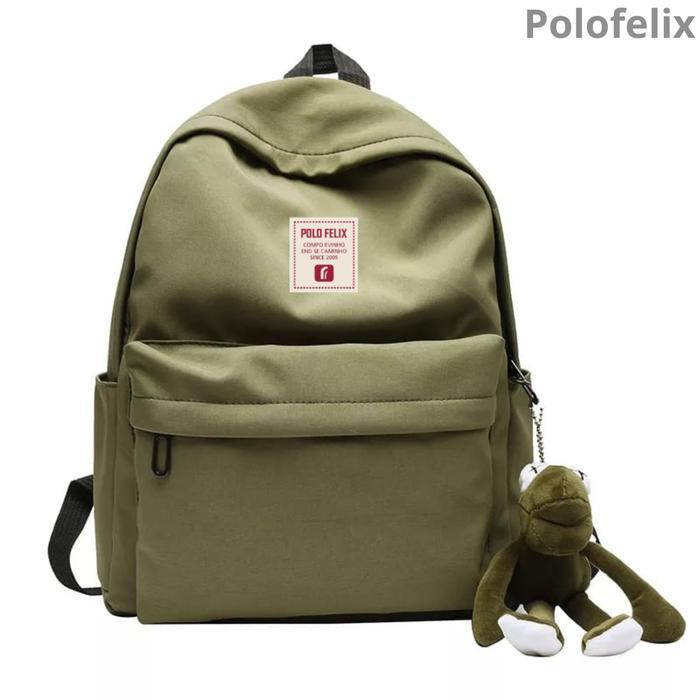 Backpack ransel POLISTER tas laptop sekolah kuliah kerja anak remaja cewe wanita Ransel Wanita Fashi