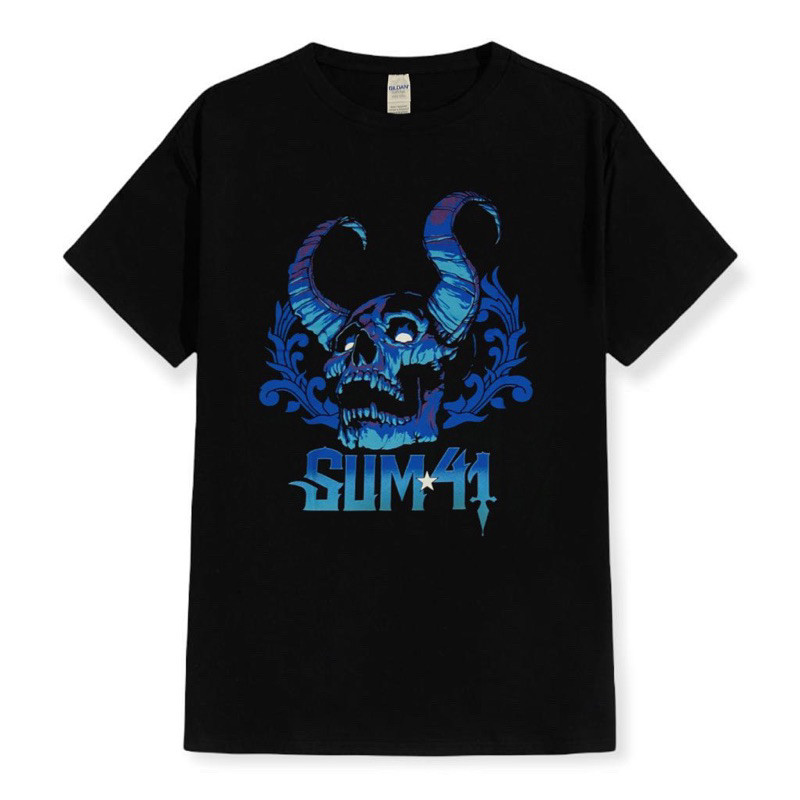 (COD) T-SHIRT / KAOS BAND OFFICIAL SUM 41 - BLUE DEMON