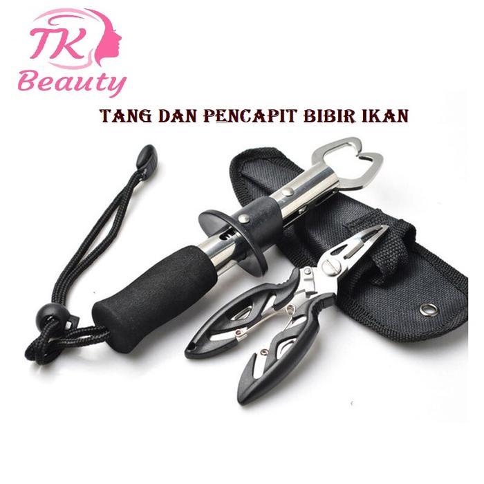 Pandowo_5 Set Tang Kail Pancing Ikan - TANG & PENJEPIT BIBIR CAPIT IKAN - HITAM