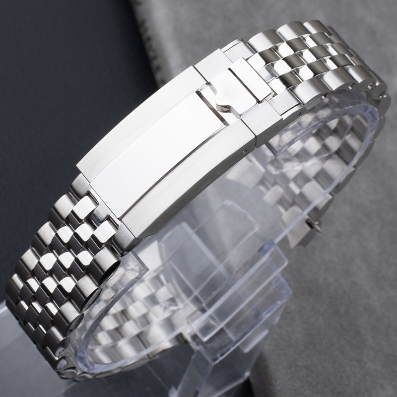Stainless Steel New Jubilee Watchband 21mm 22mm Curved End Bracelet For Tudor Strap Heritage Chrono 