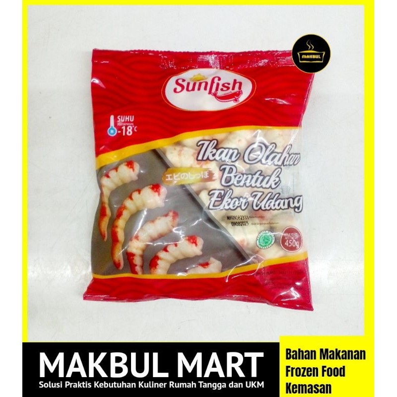 Sunfish Ikan Olahan Bentuk Ekor Udang