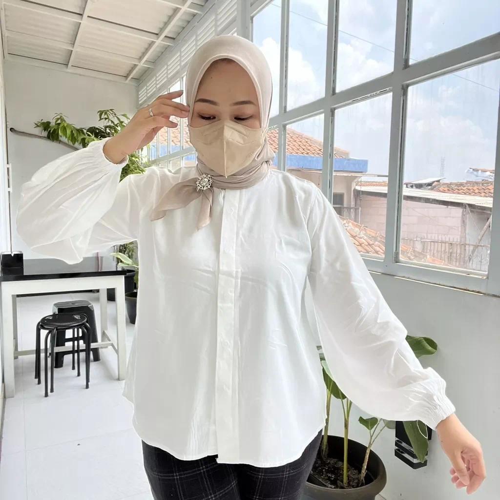 KEMEJA BLOUSE SYAKILA BAHAN RAYON TWILL PREMIUM SIZE S/M, L/XL, XXL by FFA