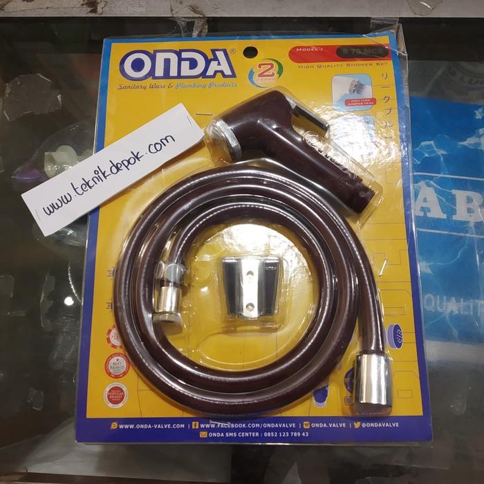 Jet Shower Bidet Onda S 75 MCS Maroon Jet Kloset Cebok Set 1.2 Mtr