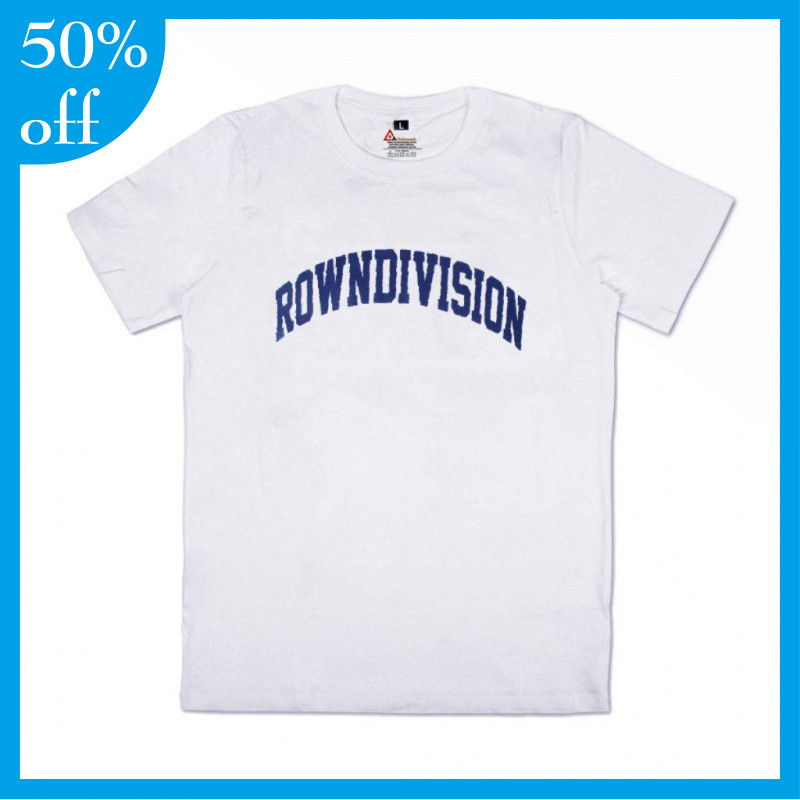T-Shirt Pria Kaos Rown Division Putih - Rown Division Kaos Flampy White - Rowndvsn Kaos Pria Distro