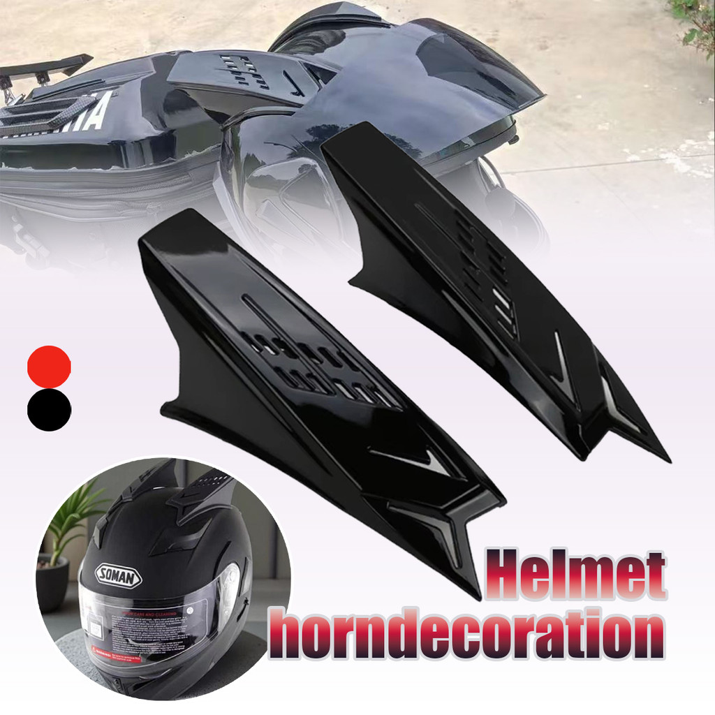 1 Pasang Helm tanduk tanduk cyberpunk edisi motor bergaya Cyberpunk Horn Mofikasi 
