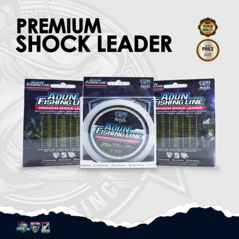 Adun Fishing Line Premium Shock Leader Flurocarbon