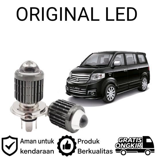 2pcs Lampu Utama LED H4 Laser Putih Mobil Suzuki APV AM