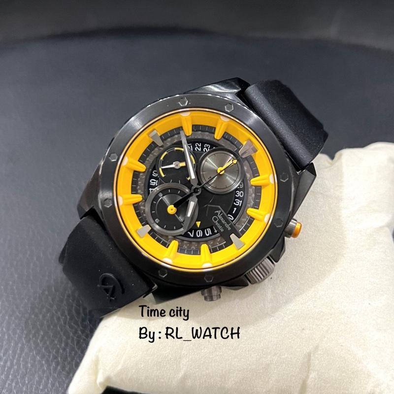 Jam Pria Alexandre Christie AC6594 Karet